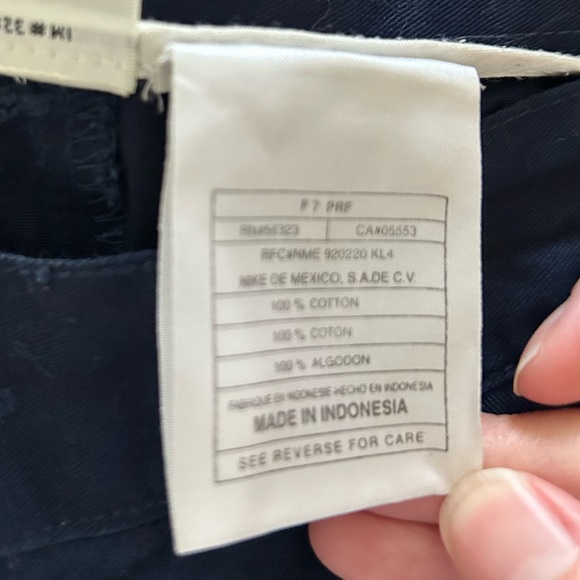 Vintage Nike Golf Navy Blue High‎ Waisted Shorts Womens size 10 - Picture 5 of 6